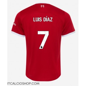 Liverpool Luis Diaz #7 Prima Maglia 2023-24 Manica Corta